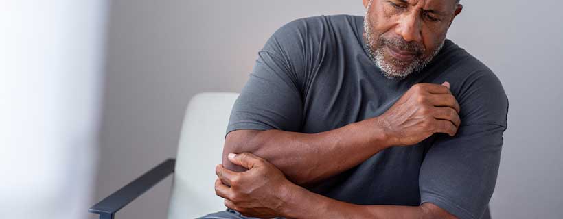 patient needing elbow pain in need of shockwave therapy in La Verne