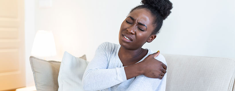 patient needing shoulder pain in need of shockwave therapy in La Verne