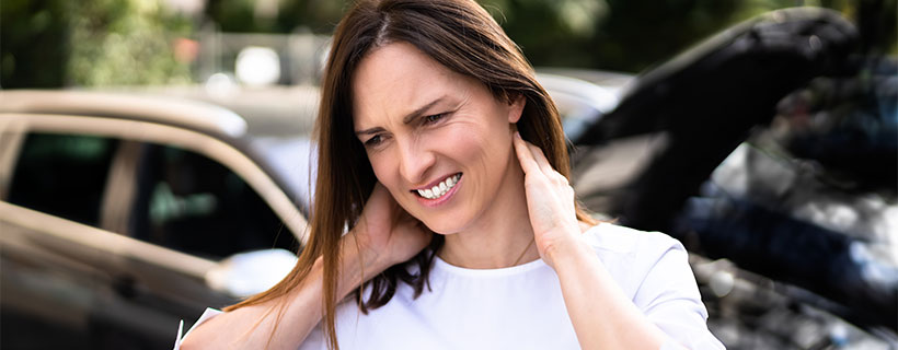 patient needing whiplash in need of shockwave therapy in La Verne